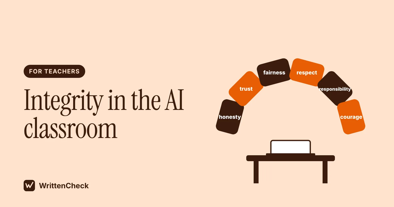 Cover illustration for Academic Integrity and AI: A Teacher's Guide to the Six Values
