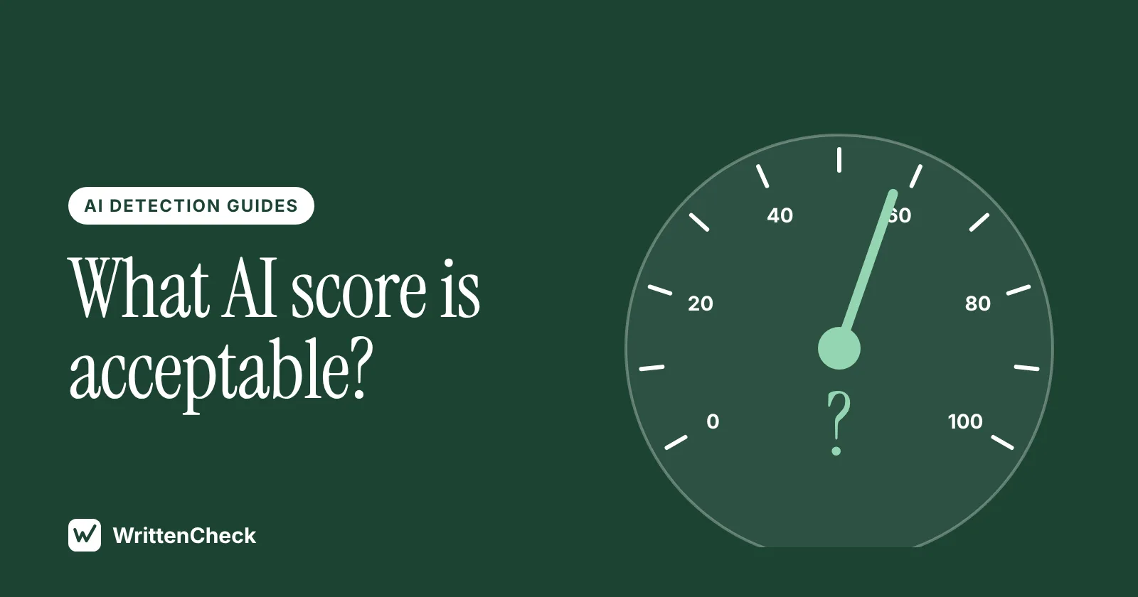 Cover illustration for What Percentage of AI Is Acceptable? How to Read a Score